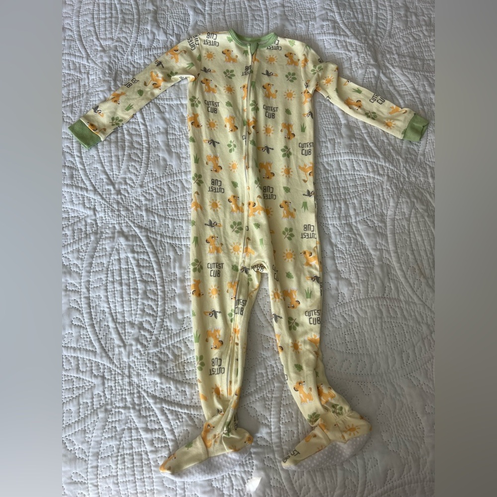 Disney Kids One Piece Footie - Yellow and Green